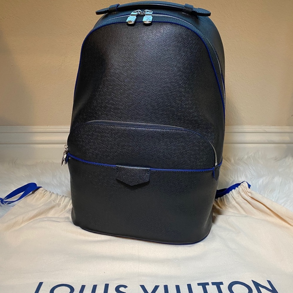 New Louis Vuitton Anton Taiga Leather Backpack